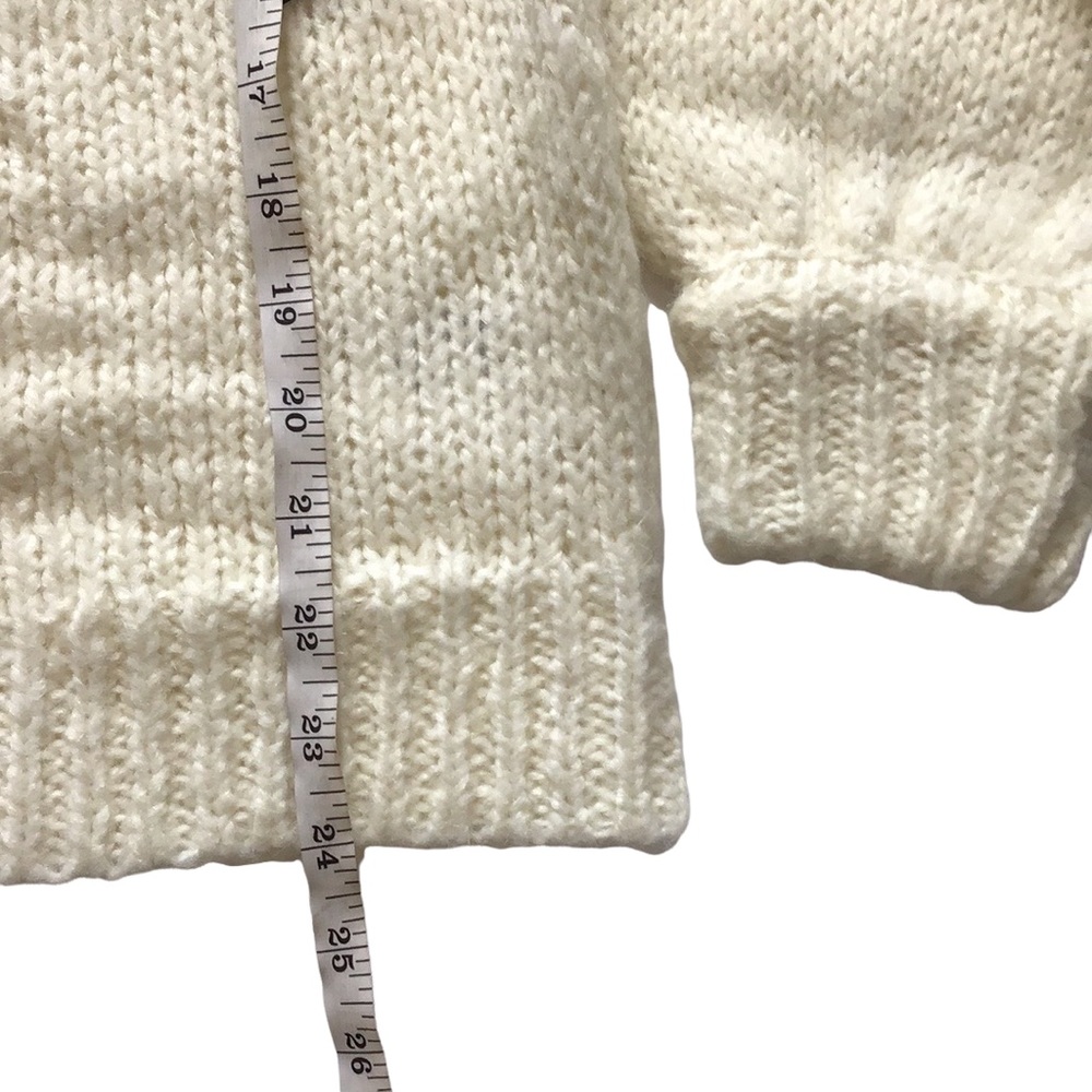NWT Laundry By Shelli Segal Balloon Sleeve Soft Wool Blend Ivory Sweater S - Picture 13 of 14